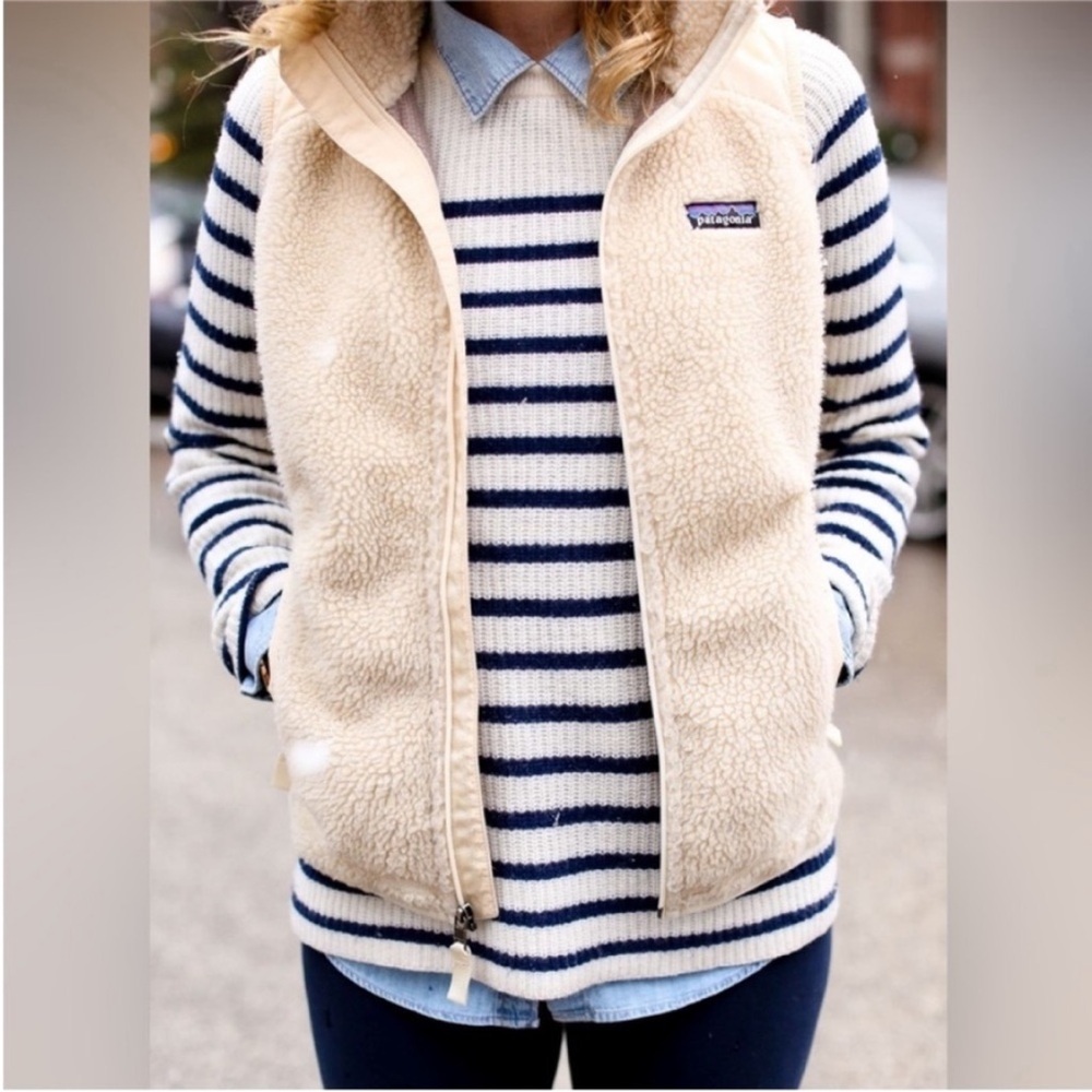 Patagonia Tan Fleece Vest